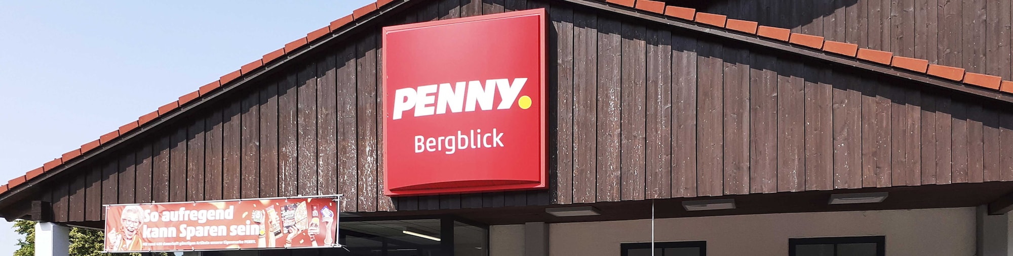 Sie sehen den Eingang vom Penny Markt in Bad Feilnbach Kampenwandstr. 1
