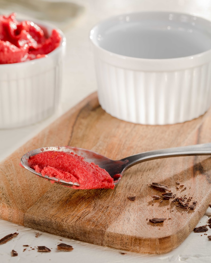 Auf diesem Bild siehst du unsere fruchtige Nicecream.