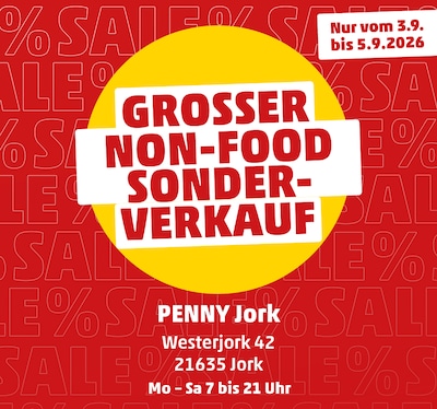 NON-FOOD SONDERVERKAUF JORK Bis -70%
