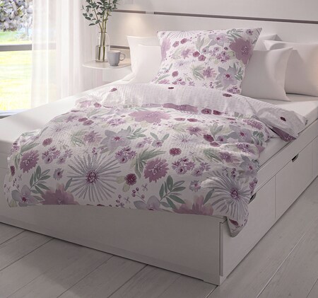 HOME IDEAS Living Seersucker-Wendebettwäsche-Garnitur bedruckt 12.99