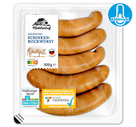 MÜHLENHOF Delikatess Schinkenbockwurst