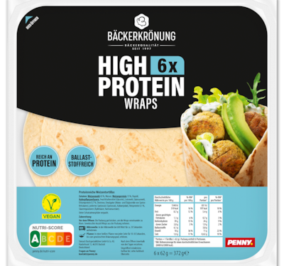 BÄCKERKRÖNUNG High Protein Wraps*