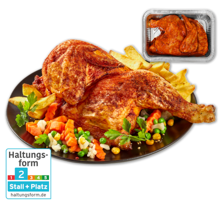 Frisches halbes Hähnchen*