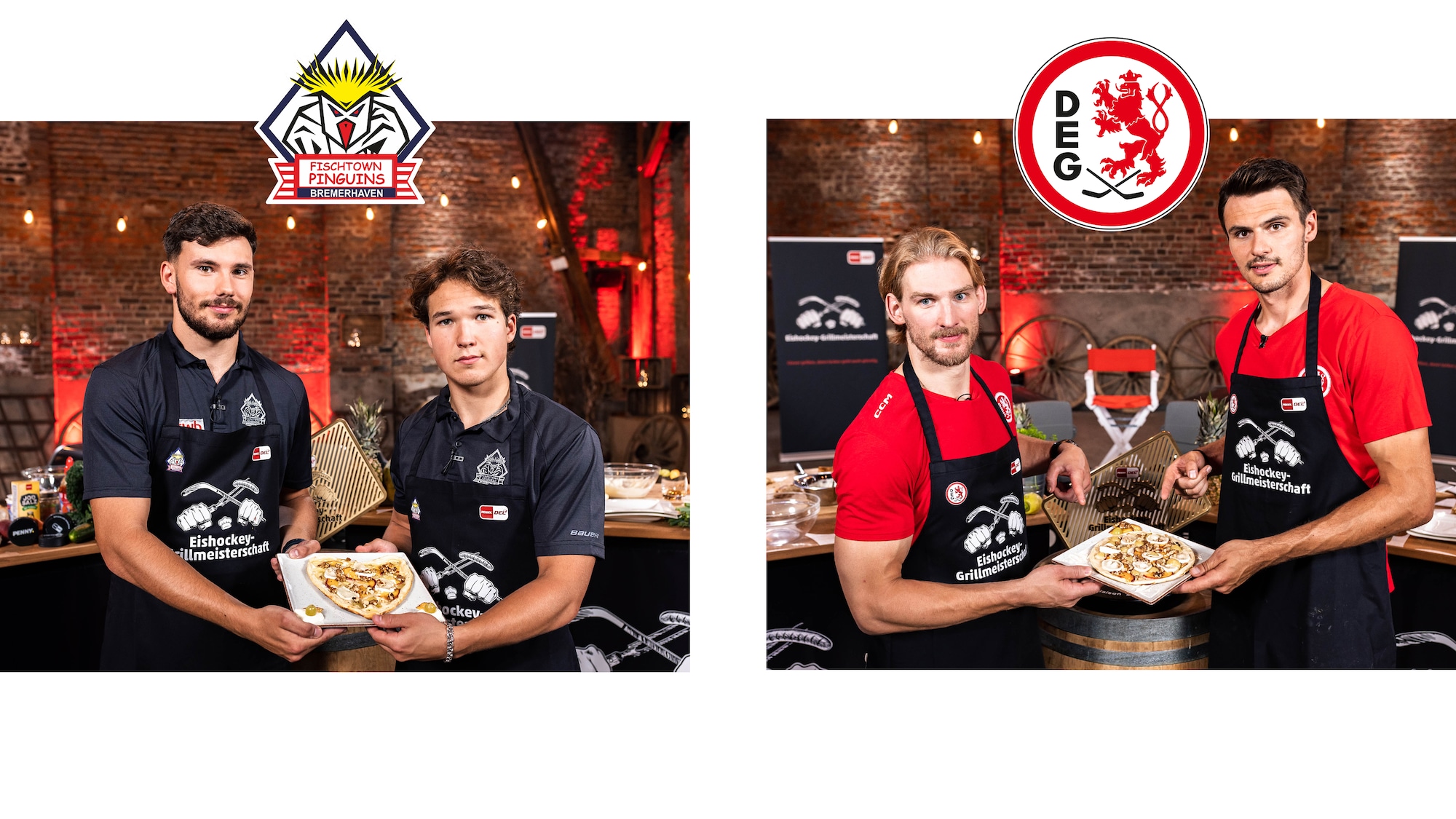 Dieses Bild zeigt unsere süße Pizza mit den Profis.
