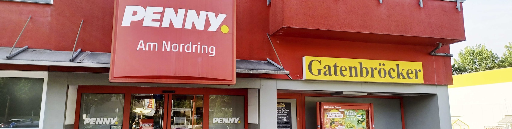 Sie sehen den Eingang vom Penny Markt in Gelsenkirchen - Buer, Nordring 8