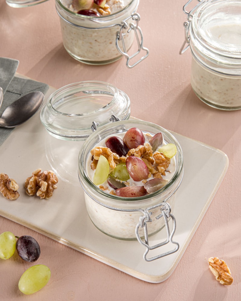 Dieses Bild zeigt das fertige Overnight Oats.