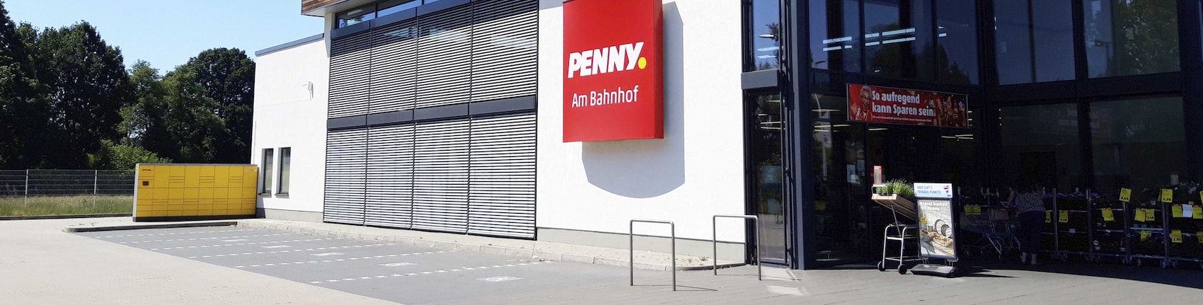 Sie sehen den Eingang vom Penny Markt in Burgdorf-Ehlershausen, Alte Bundesstr. 5