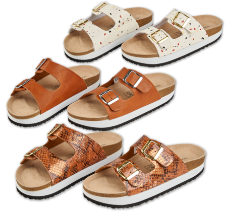 TRUE STYLE Damen-Tieffußbett-Pantoletten*