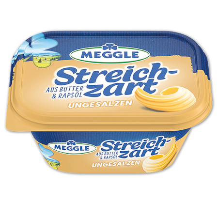 MEGGLE Streichzart ungesalzen oder Feine Butter 1.59