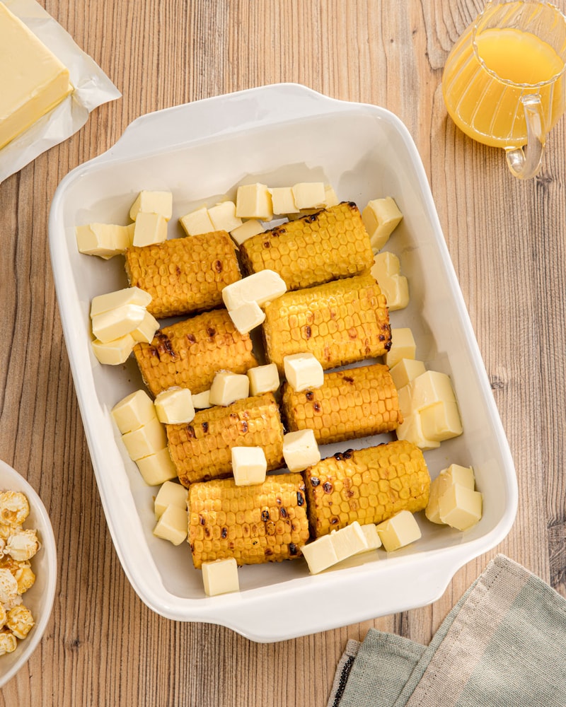 Dieses Bild zeigt den Mais mit der Butter.