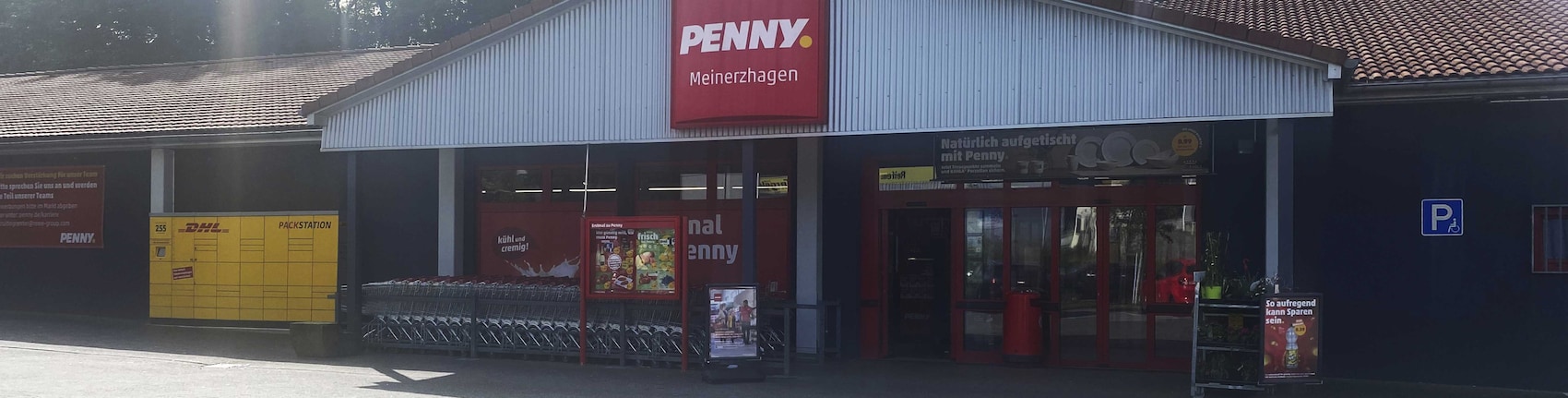 sie sehen den Eingang vom Penny Markt in Meinerzhagen Zum Eickenhahn 2B