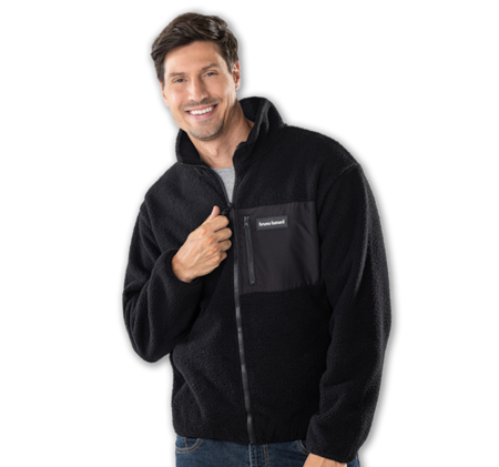 BRUNO BANANI Herren-Sherpa-Sweatjacke*