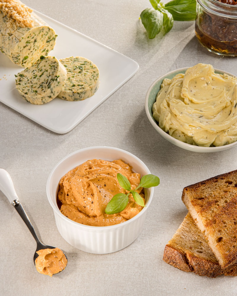 Dieses Bild zeigt die fertige Tomatenbutter.