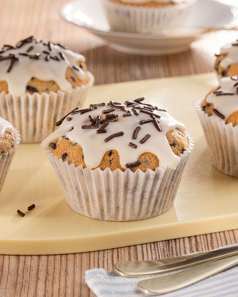 Dieses Bild zeigt die fertigen Muffins mit Eierlikör.