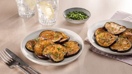 Dieses Bild zeigt die fertige Aubergine.