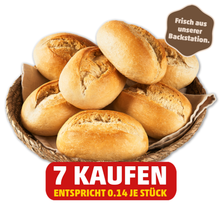 BÄCKERKRÖNUNG Das knusprig-frische Weizenbrötchen