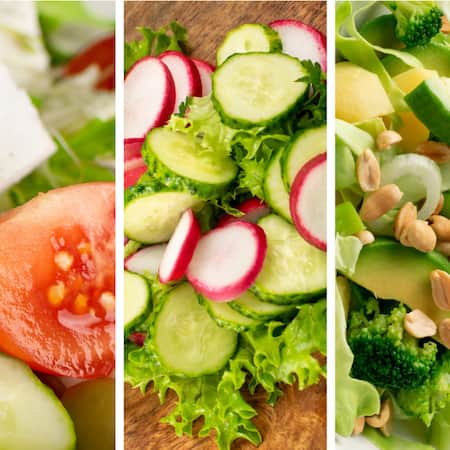 Bunte Salatauswahl