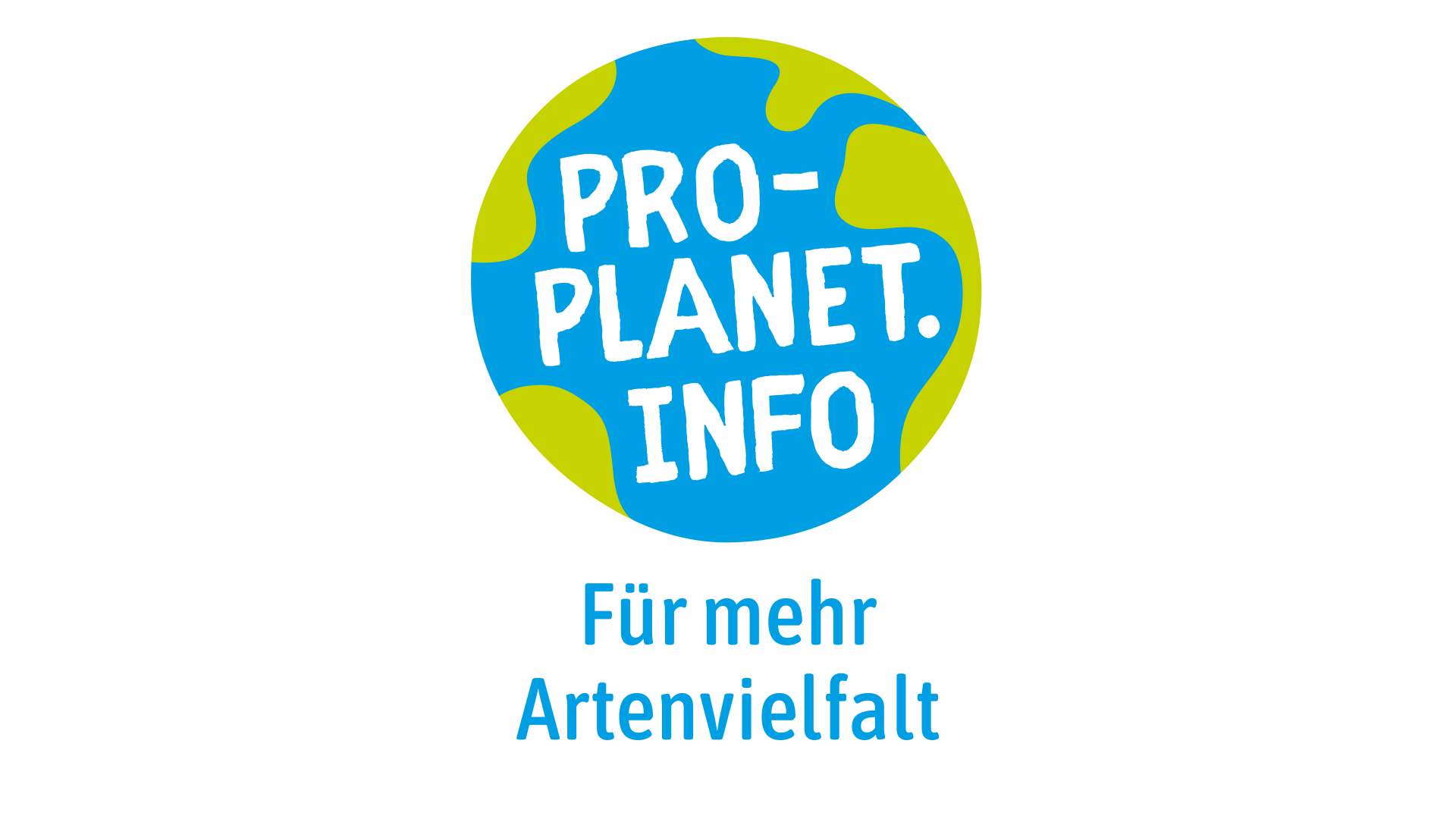 Das PRO PLANET-Logo mit dem Zusatz "Für mehr Artenvielfalt".