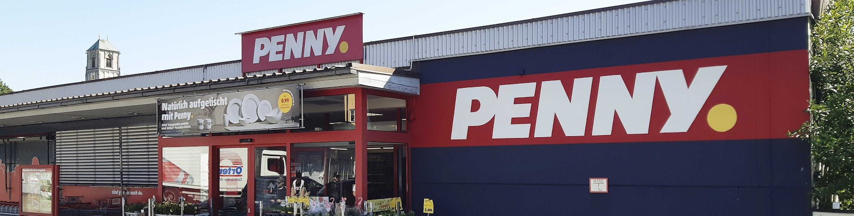 Sie sehen den Eingang vom Penny Markt in Wasserburg Bruckmühlweg 4