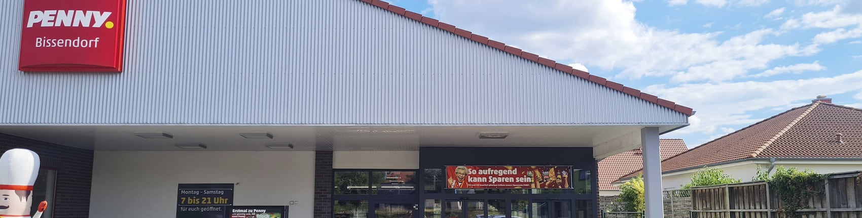 Sie sehen den Eingang vom Penny Markt in Wedemark, Scherenbosteler Str. 65