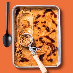 Affogato-Eiscreme Kaffee küsst Vanille