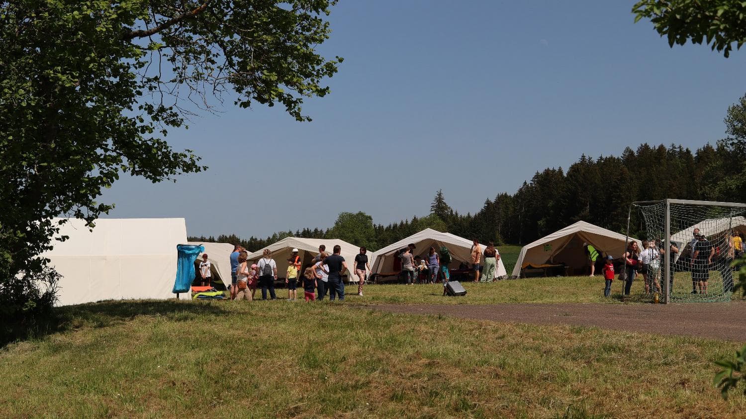 Ausblick auf das Zeltlager