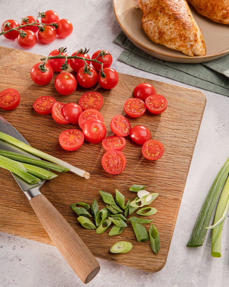 Dieses Bild zeigt das geschnittene Gemüse.