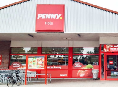 sie sehen den Eingang vom Penny Markt in Hohenlockstedt Breite Str. 4