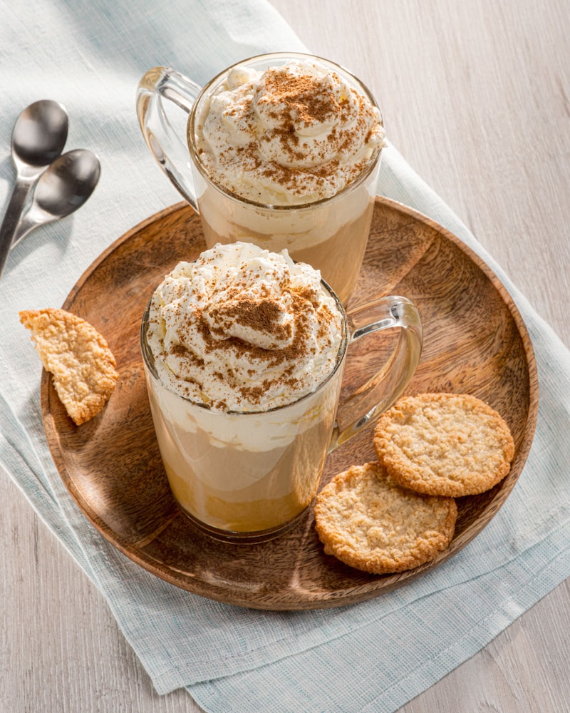 Dieses Bild zeigt den fertigen Pumpkin Spice Latte.