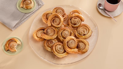 Zimtschnecken mit Blätterteig