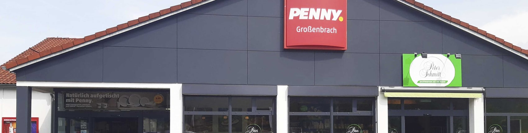 Sie sehen den Eingang vom Penny Markt in Bad Bocklet/Grossenbrach Mangelsfeld 2