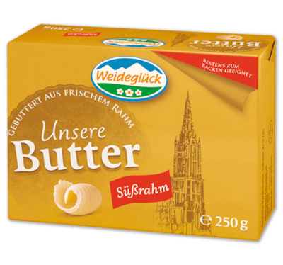 WEIDEGLÜCK Unsere Butter 1.39