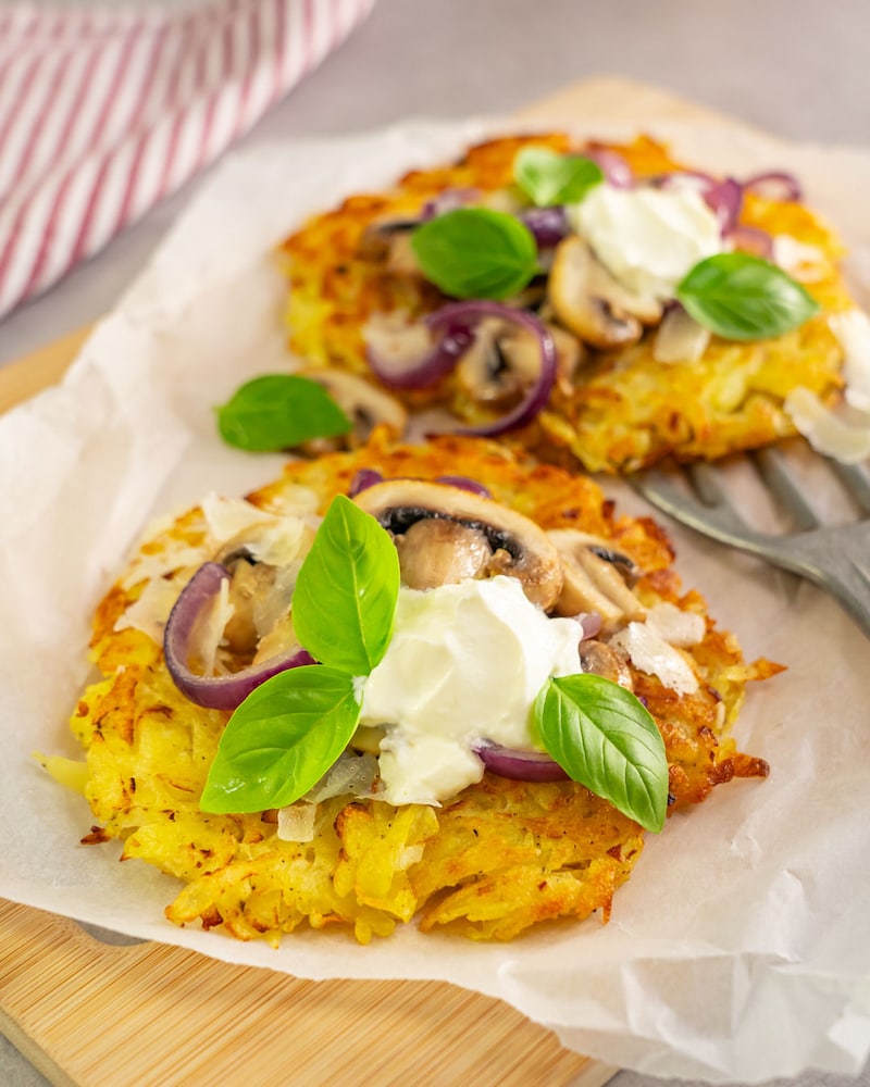 Dieses Bild zeigt den fertigen Kartoffelrösti.