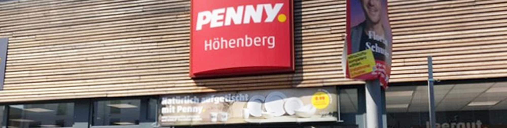 sie sehen den Eingang vom Penny Markt in Köln – Höhenberg Olpener Strasse 47-54