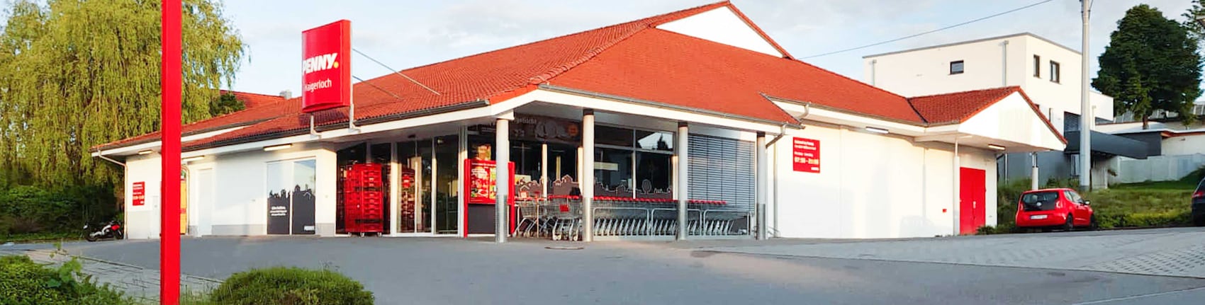 sie sehen den Eingang vom Penny Markt in Haigerloch Mainradstr. 3