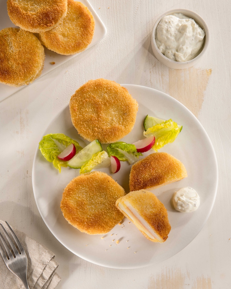 Das Bild zeigt unser Kohlrabi „Cordon bleu”.
