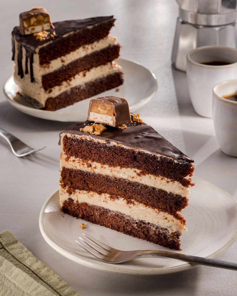 Dieses Bild zeigt den Anschnitte der Torte.
