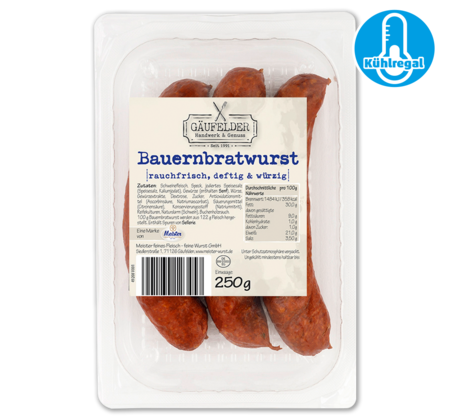 GÄUFELDER Bratwurst 2.99