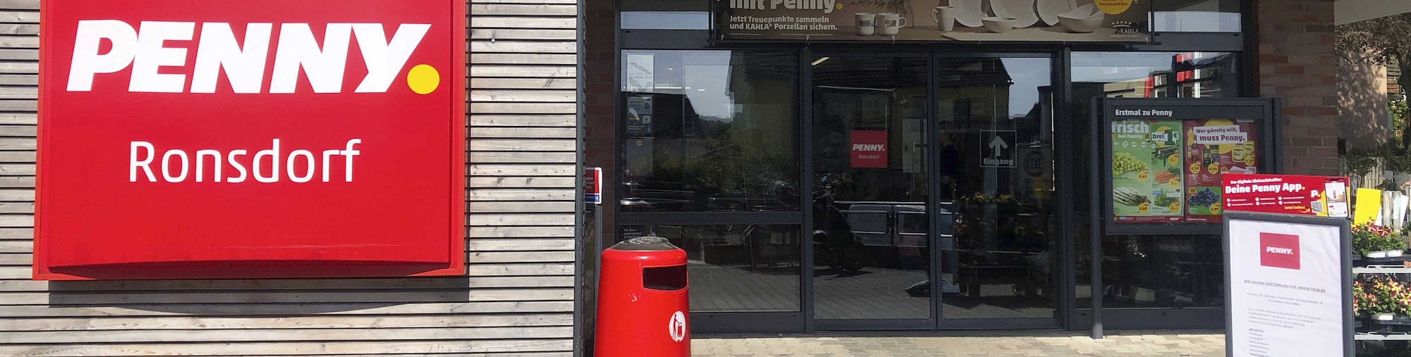 sie sehen den Eingang vom Penny Markt in Wuppertal In der Krim 4