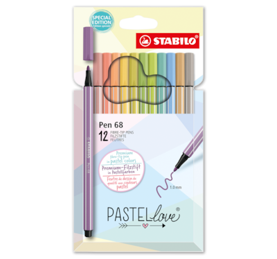 STABILO Premium-Filzstifte Pen 68 Pastellove Etui 4.99