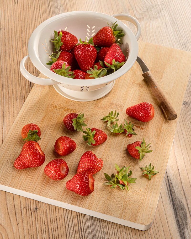 Dieses Bild zeigt die Erdbeeren.