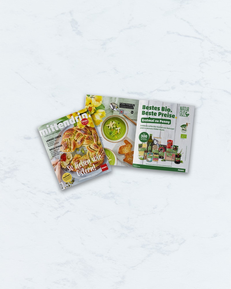 Dieses Bild zeigt die Mittendrin Ausgabe vom grünen Gazpacho.
