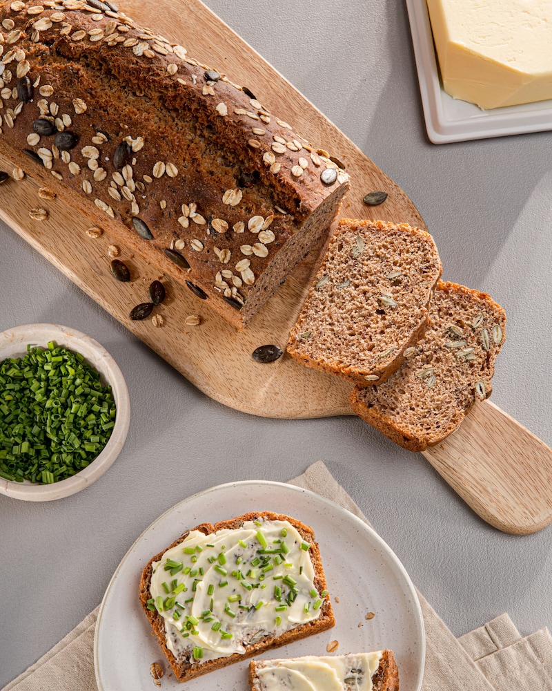 Dieses Bild zeigt das fertige Brot.