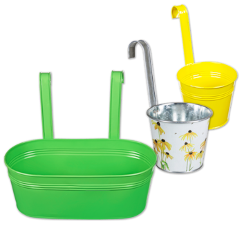 Zink-Hängegefäß für Pflanzen*