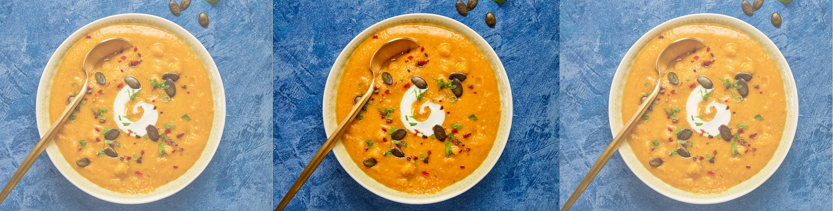 Dieses Bild zeigt die fertige Linsensuppe.
