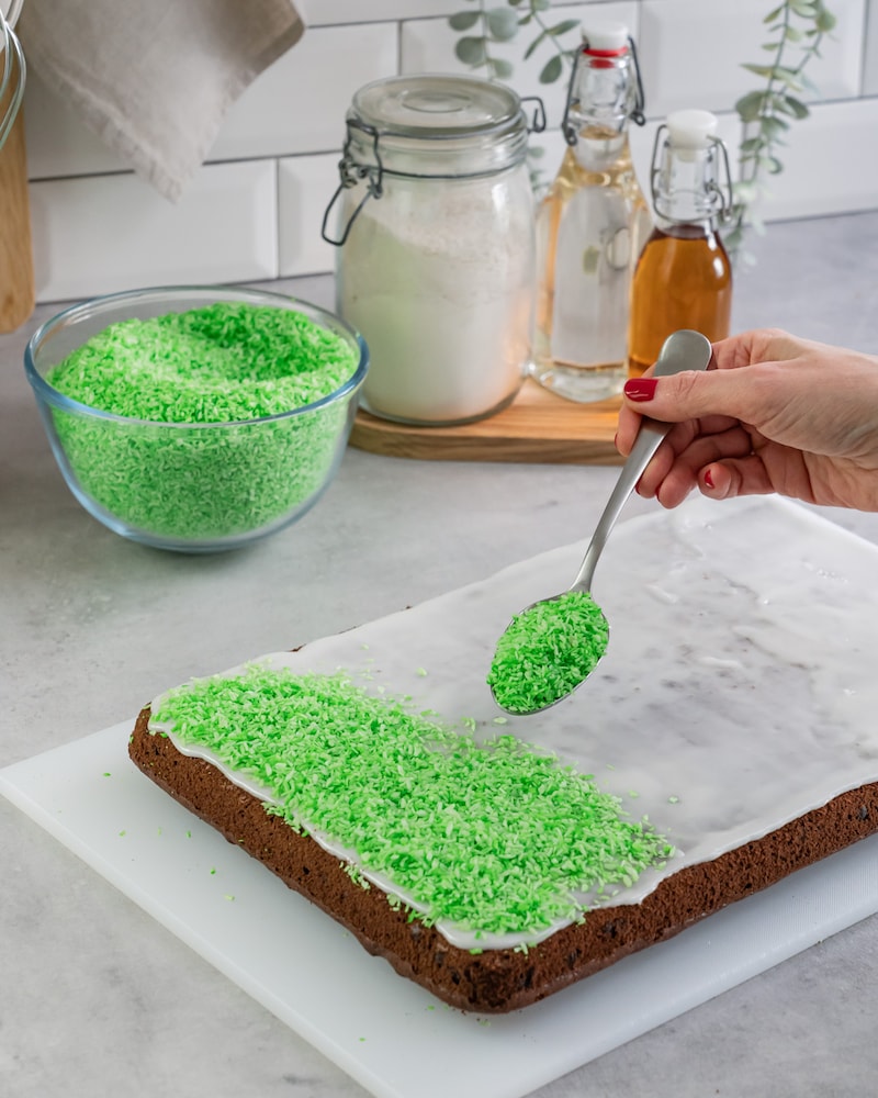 Fußballkuchen vom Blech