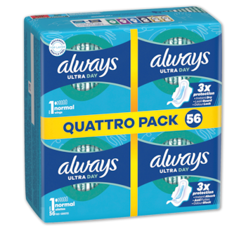 ALWAYS Ultra Day Quattro Pack*