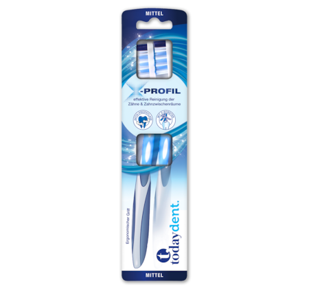TODAY DENT Zahnbürsten X-Profil