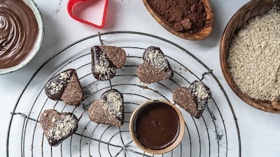 Nougat Plätzchen