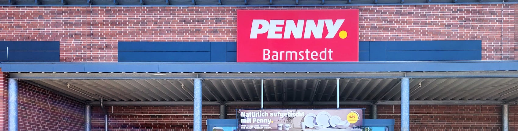 sie sehen den Eingang vom Penny Markt in Barmstedt Küsterkamp 5